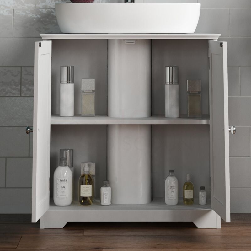 Priano Bathroom Sink Cabinet Under Basin Unit Cupboard Storage