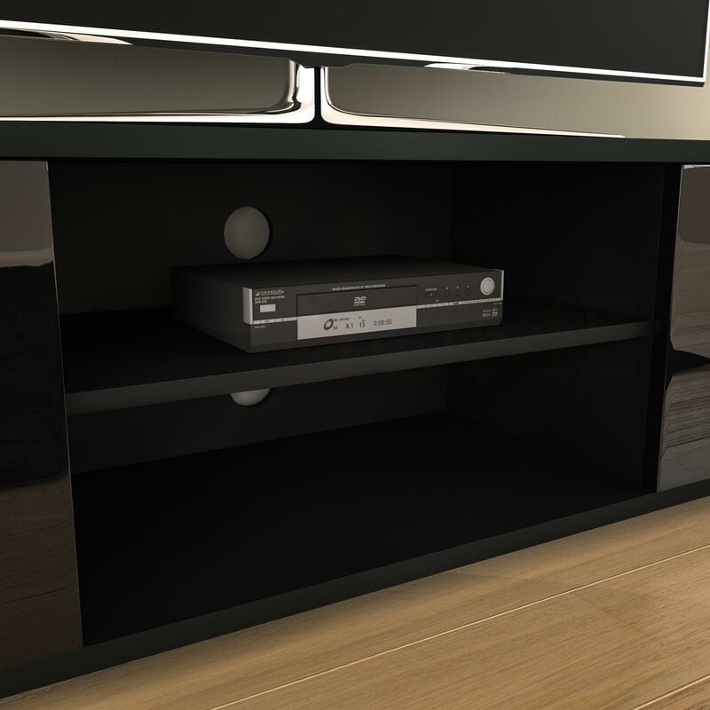 Enzo Modern 2 Doors 2 Drawers LED TV Stand Media Unit (160cms) High Gl -  Casa Maria Designs