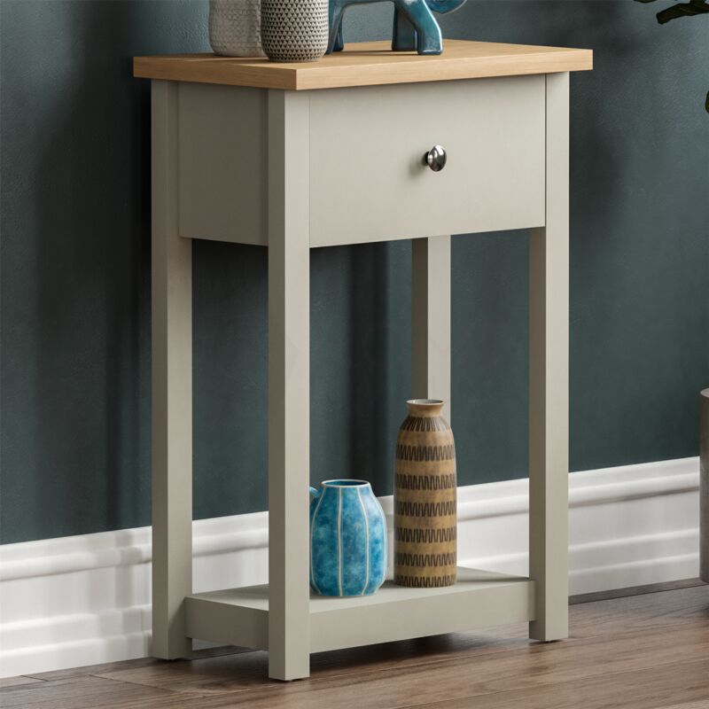 Arlington 1 Drawer Console Table With, Barb Small Console Table White Wood