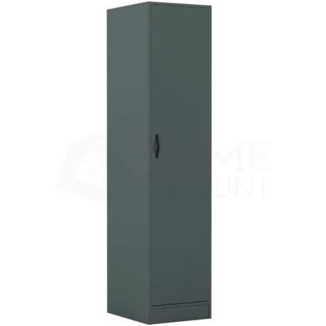 Riano 1 Door Wardrobe With Hanging Rail & Storage Shelf, Green