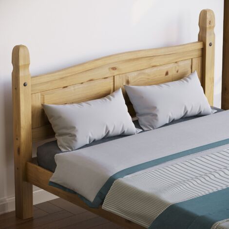 Corona Solid Pine Wood Bed Frame, Low Foot End, 5ft King Size, 200 x 150 cm