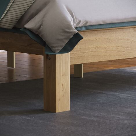 Corona Solid Pine Wood Bed Frame, Low Foot End, 5ft King Size, 200 x 150 cm