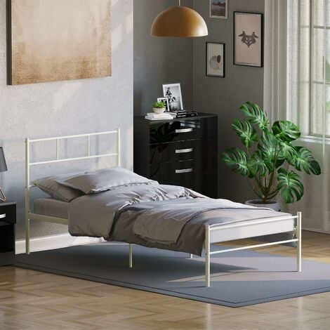 Dorset 3ft Single Modern Metal Bed Frame, 190 x 90 cm