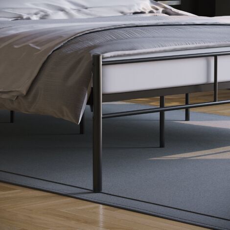 Dorset 5ft King Size Metal Bed Frame, Black, 200 x 150 cm