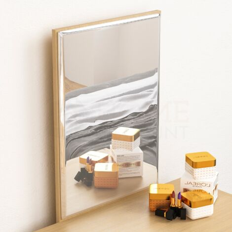 Isla Dressing Table & Mirror Set 1 Drawer Stool Vanity Table, Pine