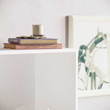 Cambridge 3 Tier Medium Bookcase Shelving Storage Unit, White