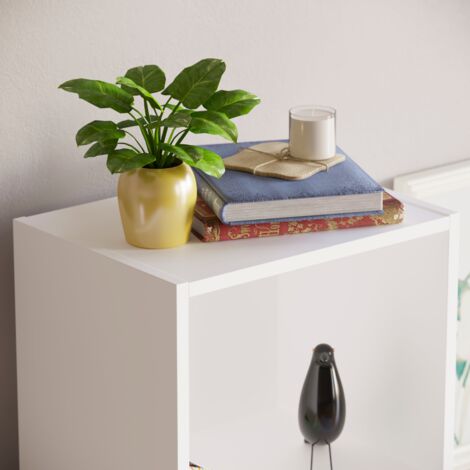 Oxford 5 Tier Cube Bookcase Shelving Storage Unit, White