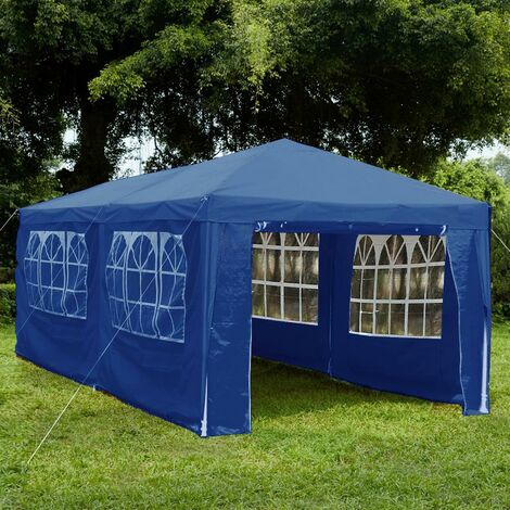3x6m Gazebo With Sides Outdoor Garden Heavy Duty Party Tent, Blue