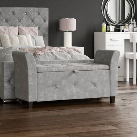 Silver bench deals for bedroom