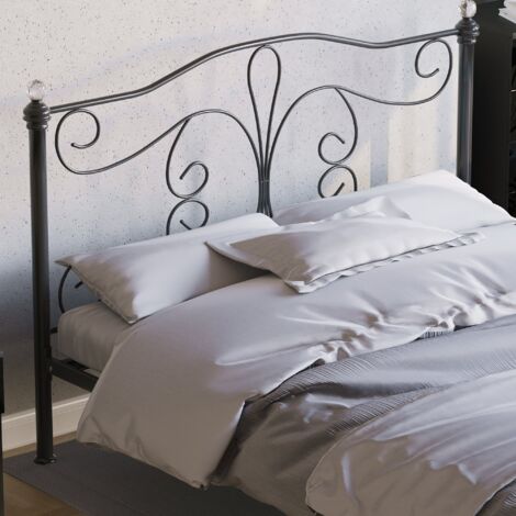 Chicago 5ft King Size Metal Bed Frame, Black, 200 x 150 cm