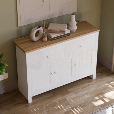 Arlington Sideboard 2 Drawer 3 Door Cabinet Cupboard Storage, White