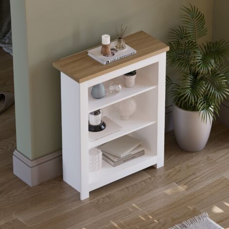 Arlington 3 Tier Bookcase Shelving Storage Unit, White