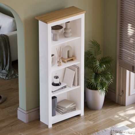 Arlington 4 Tier Bookcase Shelving Storage Unit, White