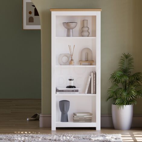 Arlington 4 Tier Bookcase Shelving Storage Unit, White
