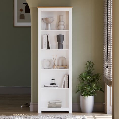 Arlington 5 Tier Bookcase Shelving Storage Unit, White