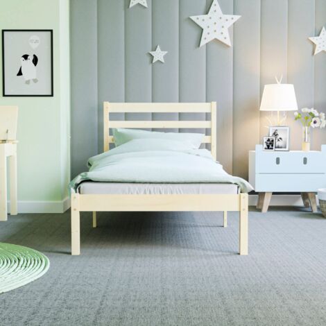 Libra 3ft Single Solid Wood Bed, Pine, 190 x 90 cm