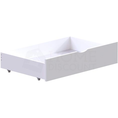 Libra 2 Piece Solid Pine Wood Underbed Drawers, White