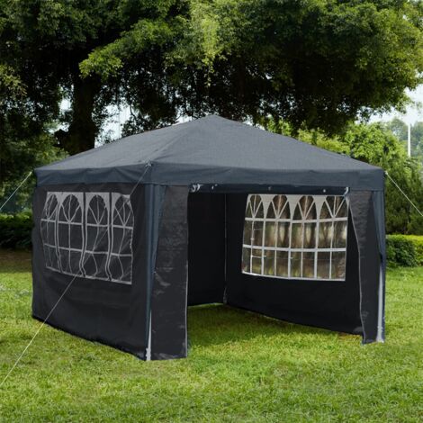Yaheetech 3x3 m Pop Up Party Tent Waterproof Canopy Wedding Pavilion Gazebo Shelter 