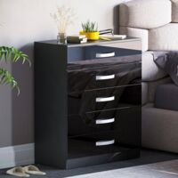 Light Oak Chest Of Drawers Seconique Malvern 3 Plus 2 Drawer Chest