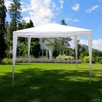 3x3m Pop Up Gazebo Outdoor Garden Heavy Duty Party Tent, White
