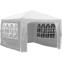 3x4m Gazebo With Sides Outdoor Garden Heavy Duty Party Tent, White