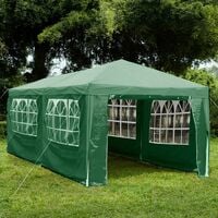 3x6m Gazebo With Sides Outdoor Garden Heavy Duty Party Tent, Green