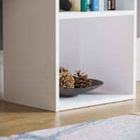 Oxford 2 Tier Cube Bookcase Shelving Storage Unit, White