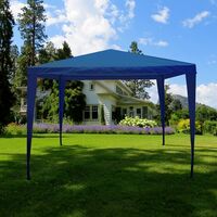 3x3m Pop Up Gazebo Outdoor Garden Heavy Duty Party Tent, Blue