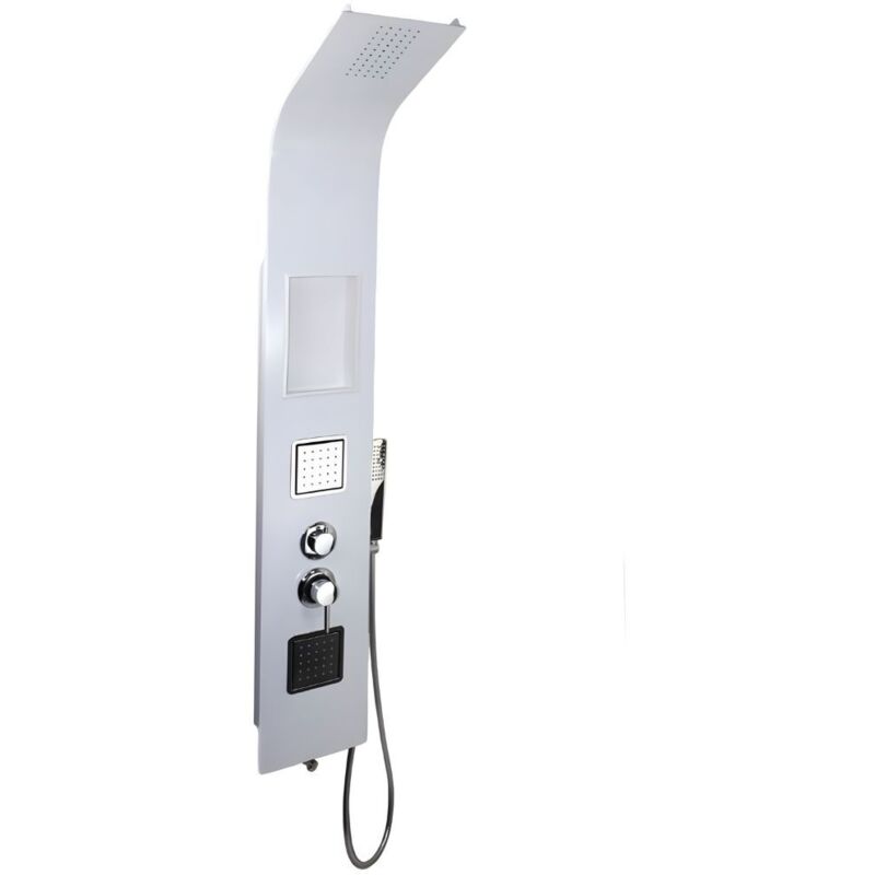 Colonne De Douche OGOMONDO 017 – 3 Fonctions, 2 Jets Lombaires, Aluminium – Neuf