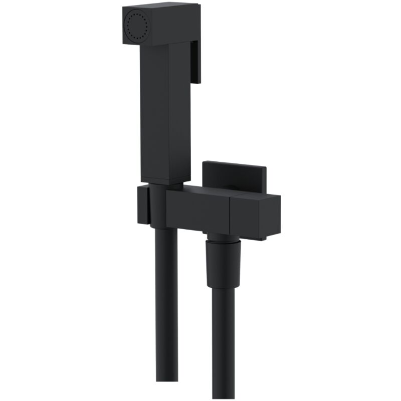 Idroscopino Wc Doccetta Ottone Portatile Shutoff Monogetto Con Leva Og Kit Finitura Canna Di Fucile Quadro - 5