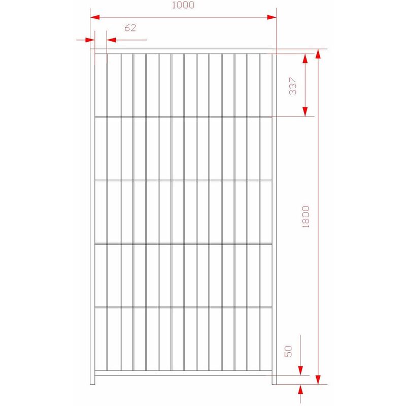 Box per cani da esterno coperto e retro in legno zincatura a caldo da  200x300xh180 cm