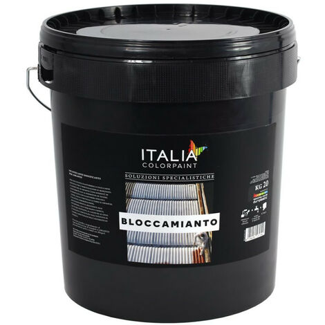 Pittura elastomerica incapsulante per amianto impermeabilizzante certificata tinta rosso tegola - contenuto kg 5 - confezione 1