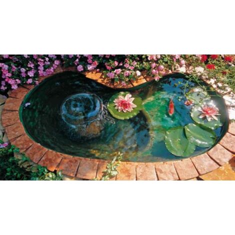 Laghetto da giardino in vetroresina polinesia 140x80x45 litri 200
