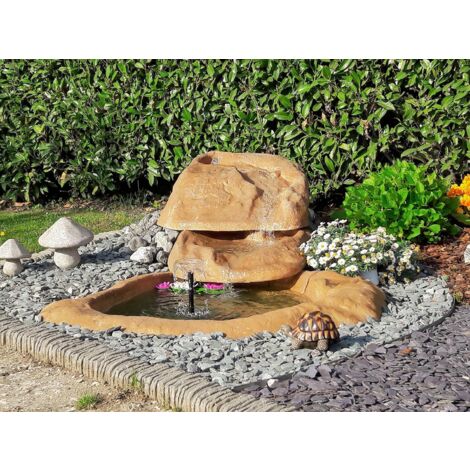 Cascata da giardino marmore con pompa e filtro con laghetto di raccolta resina