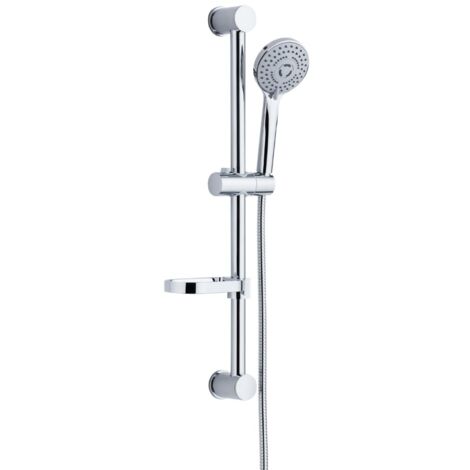 Asta doccia saliscendi 006 completo doccetta 3 funzioni multigetto h 65 cm pezzi 5