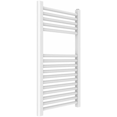 Termoarredo Bagno Scaldasalviette Acciaio Bianco Opaco