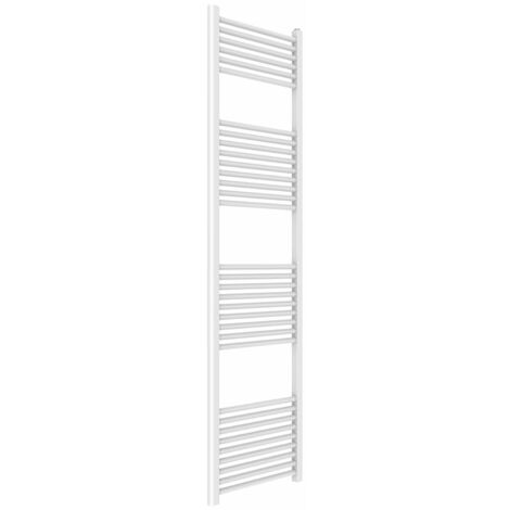 Termoarredo bianco per bagno in acciaio calorifero termosifone scaldasalviette misure h1800xl500xi450 33 tubi - pezzi 1 (1/5)