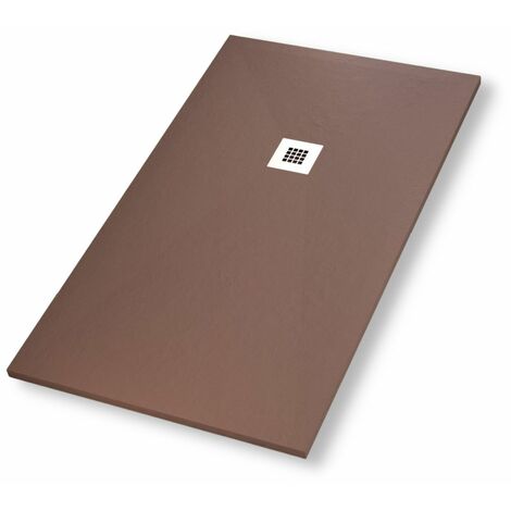 Piatto doccia mineral marmo resina antiscivolo spessore 3,5 cm p80-90 misure l170 x p80 x h3,5 cm - confezione 1 (1/2)