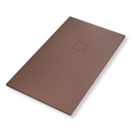 Piatto doccia mineral marmo resina antiscivolo spessore 4 cm misure l100 x p70 x h4 cm - confezione 1