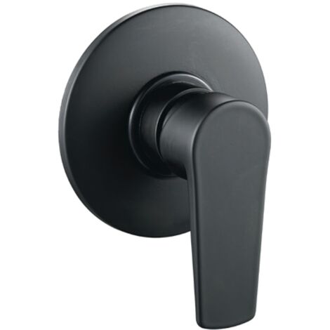 Miscelatore doccia da parete africa ad incasso ottone colore nero opaco bagno confezione 1