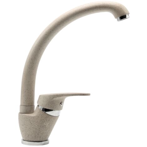 Miscelatore monoforo ottone colorato lavello cucina oslo erogazione orientabile finitura- avena 3 - confezione 1