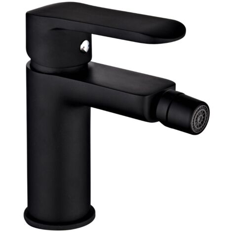 Miscelatore rubinetto puma per bidet in ottone colore nero opaco con piletta confezione 1 (1/5)