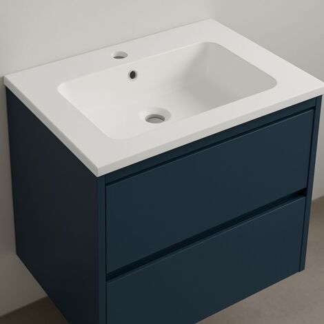 Lavabo ad incasso in mineral marmo dimensioni cm 61x46 per mobile bagno confezione 1
