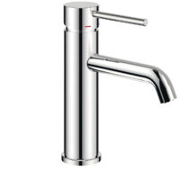 Rubinetto lavabo monocomando jazz ottone montaggio rapido cromo lucido e piletta
