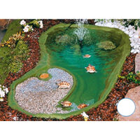 Laghetto Per Tartarughe Green Ningja - Colore Verde Anti-Alghe, Made In Italy, Per Acqua Trasparente - Foto 2