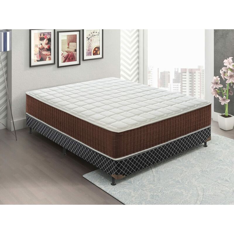 MaterassieDoghe - colchón 135x190 viscoelástico, 3 capas, funda extraíble,  5 cm de viscoelástico, 7 zonas de confort