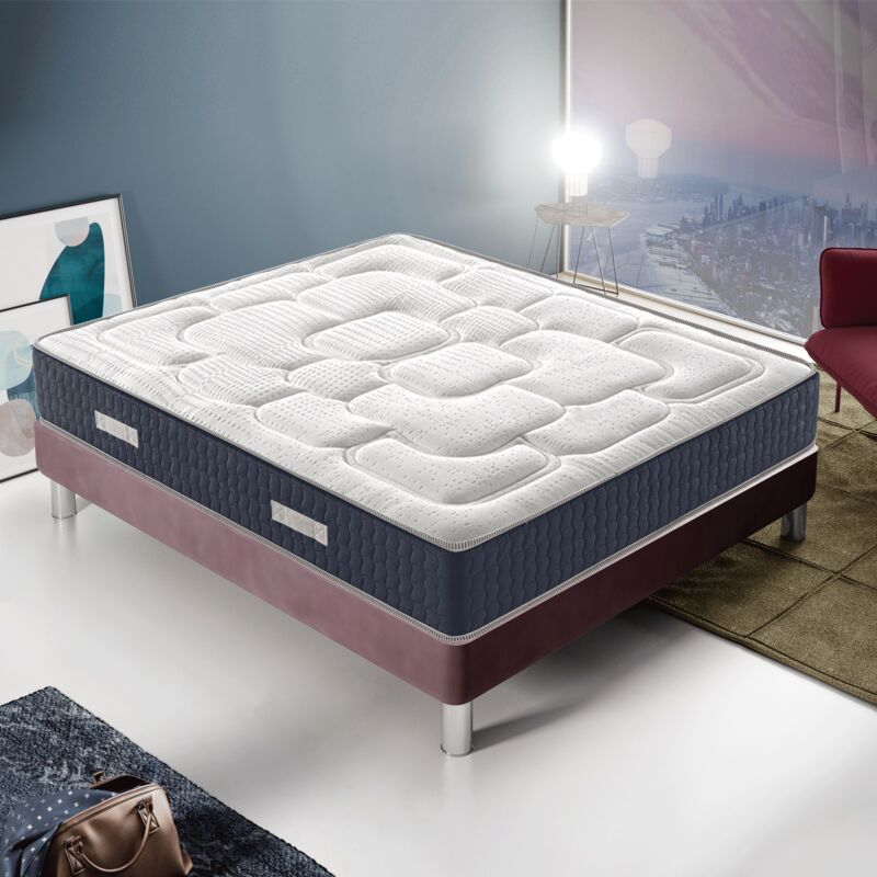 Colchón Memory Foam - 30 cm alto - 11 zonas de confort - anatómico ortopédico antiácaros antibacteriano 80x200