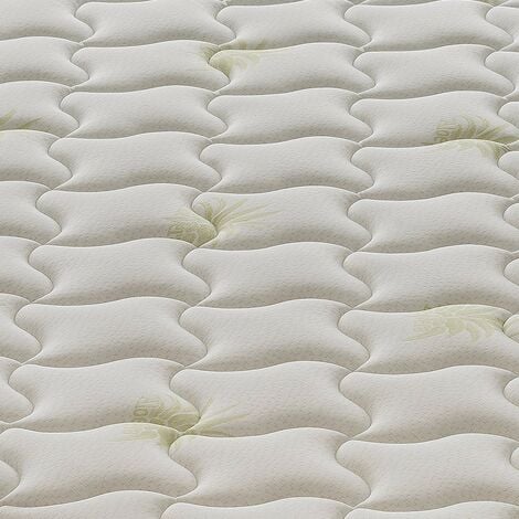 MaterassieDoghe - colchón 150x200 de muelles ensacados, viscoelástico, 27  cm de altura, funda extraíble, 1600 muelles