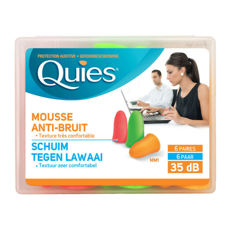 Bouchons D'oreilles Quies 6 paires en mousse