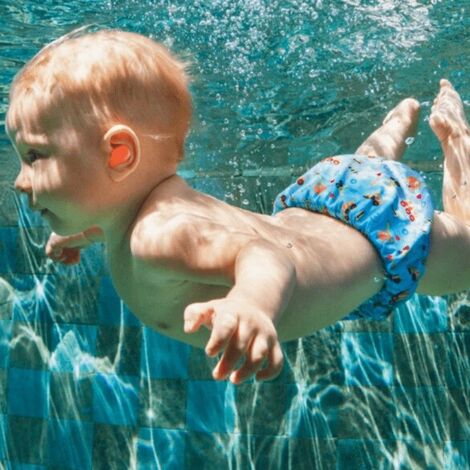 Bouchons d'Oreilles Waterproof Enfant pour Natation Orange Mack's